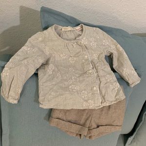 Zara embroidered set